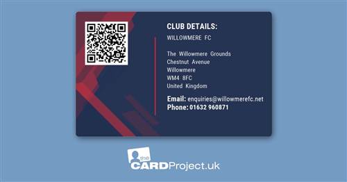 Football Club Membership ID Card Design 2 (REAR)